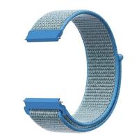 By Qubix - Sport Loop nylon bandje - Blauw - Compatible met Garmin Vivoactive 6 / Vivoactive 5 / Vivoactive 3 - Compatible Garmin bandje - Bandbreedte: 20mm