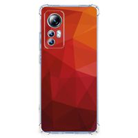 Shockproof Case voor Xiaomi 12 Lite Polygon Red - thumbnail