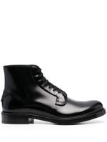 Prada bottines en cuir - Noir