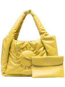 Stella McCartney sac cabas matelassé à logo Stella - Jaune