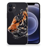 Hoesje maken iPhone 12 | 12 Pro (6.1") Watercolor Tiger - thumbnail