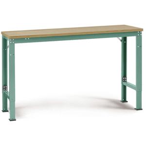 Manuflex AU7005.0001 Werk achtergrond tafel universele speciale met multiplex plaat, bxdxh = 1000 x 600 x 722-1022 mm Grijs, Groen