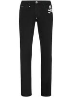 Philipp Plein Skull-print straight-leg jeans - Noir