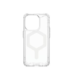 Urban Armor Gear Plyo MagSafe Backcover Apple iPhone 15 Pro Ice, Transparant, Wit MagSafe compatible