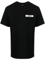 Jacquemus t-shirt en coton à patch logo - Noir