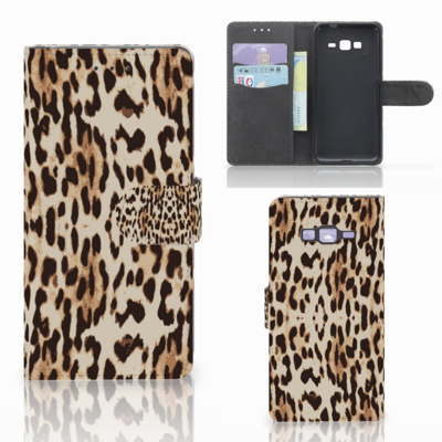 Samsung Galaxy Grand Prime | Grand Prime VE G531F Telefoonhoesje met Pasjes Leopard