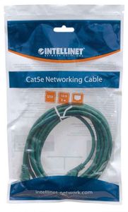 Intellinet 319782 RJ45 Netwerkkabel, patchkabel CAT 5e U/UTP 3.00 m Groen 1 stuk(s)