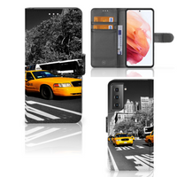 Samsung Galaxy S21 Flip Cover New York Taxi - thumbnail