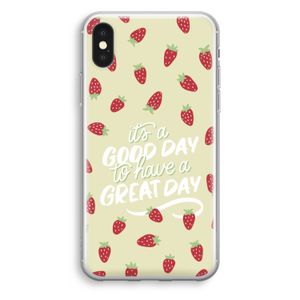 Don't forget to have a great day: iPhone XS Transparant Hoesje