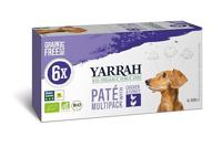 Yarrah Verpakking met 6 blikjes paté met kip en kalkoen biologisch voor honden, 6 x 150 g