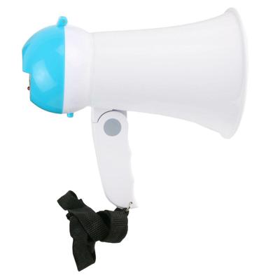 Mister Gadget Megafoon - mini model - kunststof - 16 x 10 cm - wit/blauw - aandacht / supporters Mister Gadget Megafoon - mini model - kunststof - 16 x 10 cm - wit/blauw - aandacht / supporters