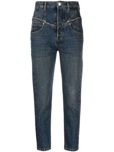 ISABEL MARANT jean skinny Oliviani à taille haute - Bleu