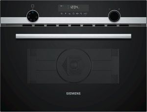 SIEMENS - CM585AGS0 Compacte geïntegreerde oven - Magnetronfunctie - 44L - Roestvrij staal