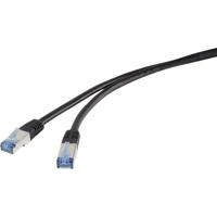 Renkforce RF-4673696 RJ45 Netwerkkabel, patchkabel CAT 6A S/FTP 20.00 m Zwart UV-bestendig 1 stuk(s) - thumbnail