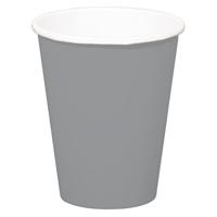 Folat - Zilverkleurige Bekers 350ml - 8 stuks