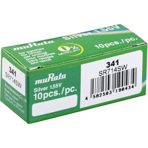 Murata Knoopcel 341 1.55 V 10 stuk(s) 15 mAh Zilveroxide SR714SW-PBWW