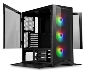 Lian Li LANCOOL II MESH RGB Midi Tower Zwart, Transparant