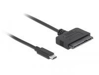 DeLOCK 63803 tussenstuk voor kabels USB C 22-pin SATA Zwart - thumbnail