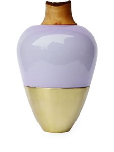 Utopia & Utility Lavande India 1 vase à motif géométrique (38cm) - Violet