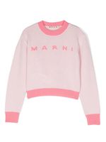 Marni Kids sweat à design colour block - Rose