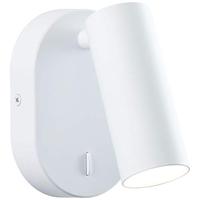 BRILLIANT lamp Soeren LED wandspot wit mat | 1x 4,5W LED geïntegreerd, (410lm, 4000K) | Schaal A ++ tot E | Met schakelaar
