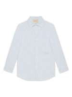 Gucci Kids Shirt met geborduurd logo - Blauw