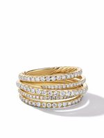 David Yurman bague Crossover en or 18ct sertie de diamants - thumbnail