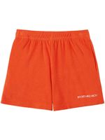 Sporty & Rich short en coton à logo brodé - Orange - thumbnail