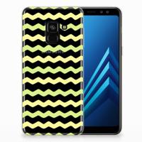 Samsung Galaxy A8 (2018) TPU bumper Waves Yellow