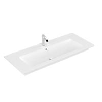 Villeroy & Boch Venticello Wastafel - 120x50cm - 1 kraangat - overloop - ceramic plus - wit 4104CLR1 - thumbnail