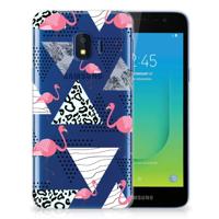 Samsung Galaxy J2 Core TPU Hoesje Flamingo Triangle