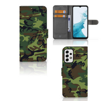 Samsung Galaxy A23 Telefoon Hoesje Army Dark