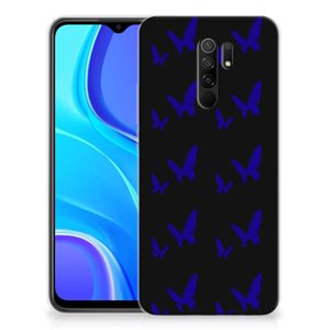 Xiaomi Redmi 9 TPU bumper Vlinder Patroon