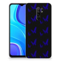 Xiaomi Redmi 9 TPU bumper Vlinder Patroon