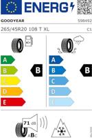 GOODYEAR - 265/45TR20 TL VECTOR-4S G3 XL 108T