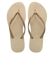 Havaianas Havaianas - Slim | Sand Grey/Light Golde Beige Rubber Teenslippers Dames