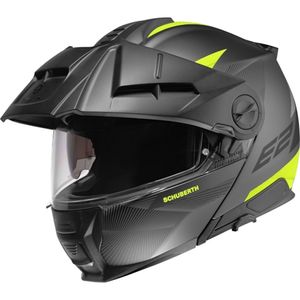 SCHUBERTH E2 Defender, Systeemhelm, Mat zwart Geel