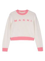 Marni Kids sweat à design colour block - Blanc