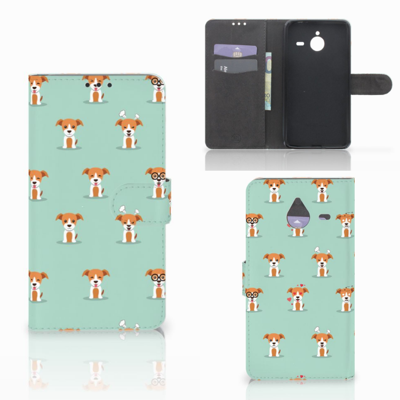 Microsoft Lumia 640 XL Telefoonhoesje met Pasjes Pups Microsoft Lumia 640 XL Telefoonhoesje met Pasjes Pups