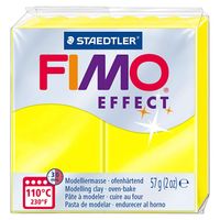 Fimo FIMO Effect Boetseerklei Neon Geel, 57gr - thumbnail