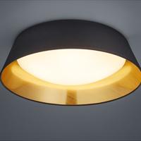 Reality Plafonniere Ponts - Textiel - Large - Zwart