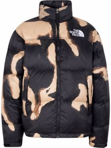 Supreme x TNF veste Nuptse en jean à effet délavé - Marron