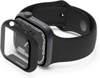 Belkin TemperedCurve 2-in-1 screenprotector (41 mm) voor de Apple Watch Series 9, 8, 7, bescherming van rand tot rand, met bumper - Tempered Glass screen protector, Apple Watch-accessoires - Zwart