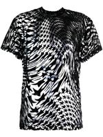 Mugler star-print mesh T-shirt - Noir - thumbnail