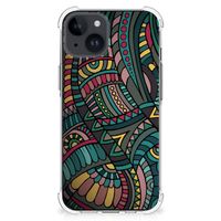 iPhone 15 Doorzichtige Silicone Hoesje Aztec