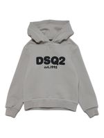 DSQUARED2 KIDS hoodie en coton à logo imprimé - Gris - thumbnail