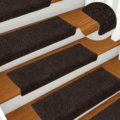 VidaXL Trapmatten zelfklevend 15 stuks 65x21x4 cm donkerbruin rechthoekige rand VidaXL Trapmatten zelfklevend 15 stuks 65x21x4 cm donkerbruin rechthoekige rand