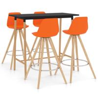 vidaXL 5-delige Barset oranje