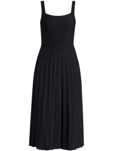 STAUD robe mi-longue Ellison en maille - Noir