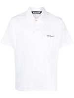 Palm Angels polo Sartorial Tape en coton - Blanc